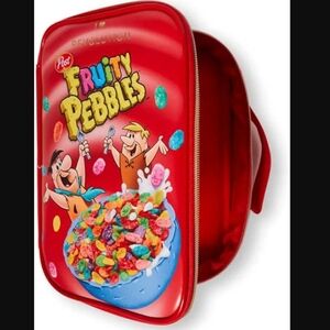 I Heart Revolution FRUITY PEBBLES 10 Piece Makeup Bag Cosmetic Case Set Kit NEW